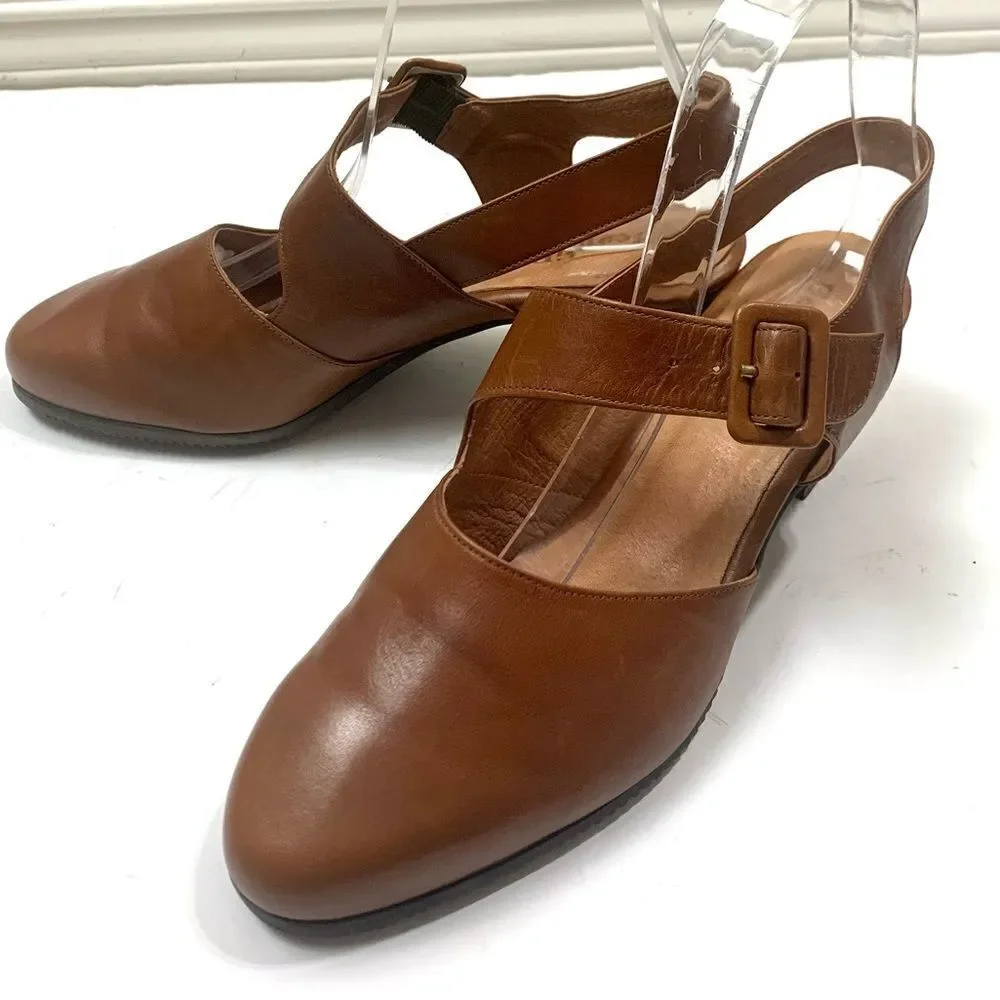 BeautiFeel Leather Slingback Heels
